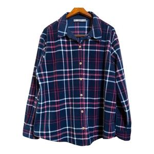 Mens Lee Riders Plaid Flannel Shirt L